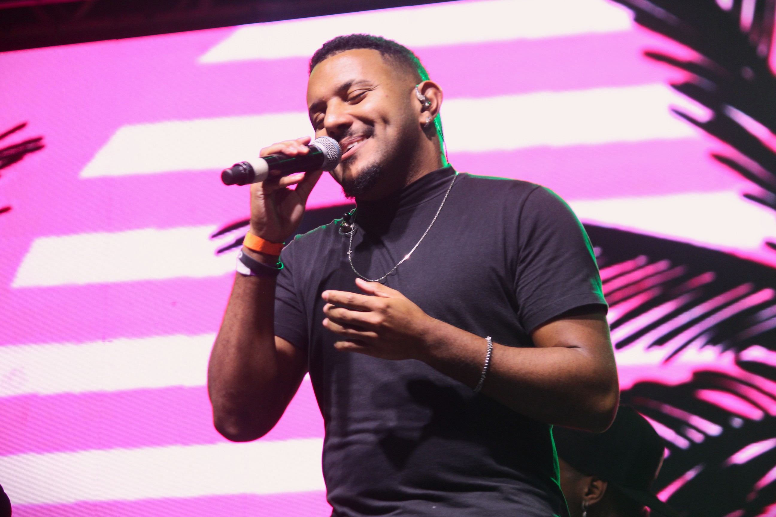 Registro horizontal do show de Jeff